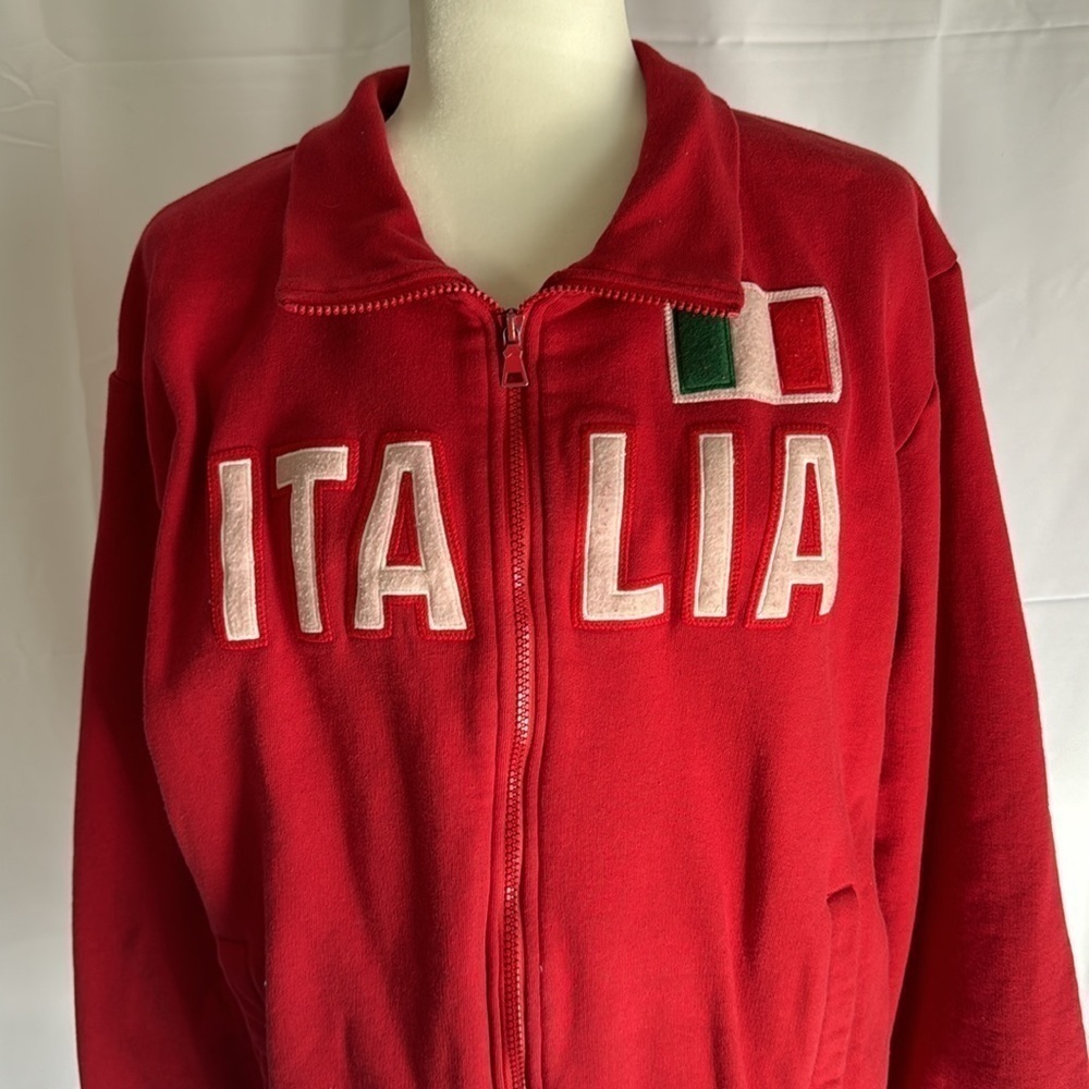 Machine red‎ Italia zip sweatshirt XL - Picture 2 of 6